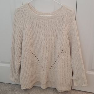 Warm cream knit sweater
